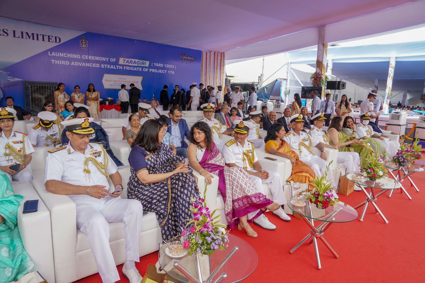 Launching Ceremony of Taragiri (Y-12653) Third Advanced Stealth Frigate of P17A-11th Sep 2022123